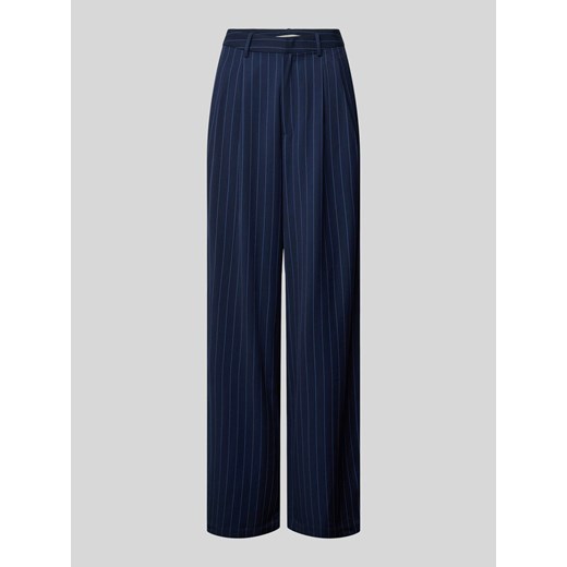 Spodnie materiałowe z szeroką nogawką ze wzorem w cienkie prążki Tom Tailor Denim L Peek&Cloppenburg 