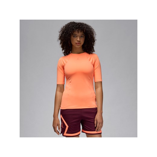Damska koszulka z krótkim rękawem Double Threat Jordan Sport - Pomarańczowy ze sklepu Nike poland w kategorii Bluzki damskie - zdjęcie 170398270
