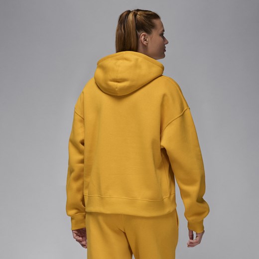 Damska bluza z kapturem Jordan Brooklyn Fleece - Żółty Jordan L (EU 44-46) Nike poland