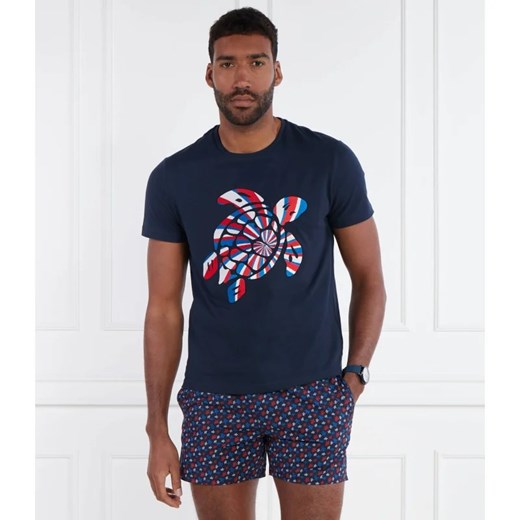 T-shirt męski w nadruki 