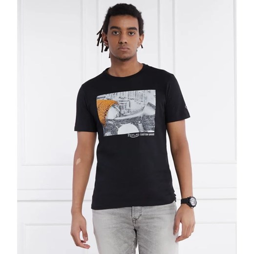 T-shirt męski Replay z krótkim rękawem