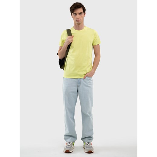 Koszulka męska bawełniana limonkowa Basicer 300 ze sklepu Big Star w kategorii T-shirty męskie - zdjęcie 170399891