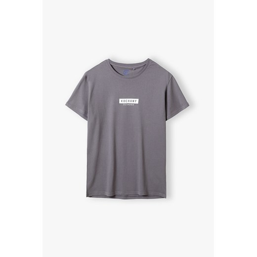Bawełniany t-shirt męski z napisem - Kochany dziadek Family Concept By 5.10.15. XXL 5.10.15 promocja