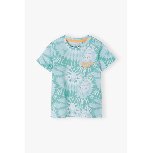 Bawełniany wybarwiany t-shirt niemowlęcy ze sklepu 5.10.15 w kategorii Koszulki niemowlęce - zdjęcie 170405122