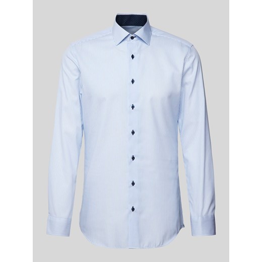 Koszula biznesowa o kroju slim fit w paski ze sklepu Peek&Cloppenburg  w kategorii Koszule męskie - zdjęcie 170406600