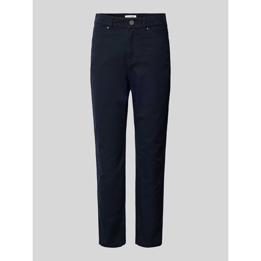 Spodnie o kroju slim fit z 5 kieszeniami ze sklepu Peek&Cloppenburg  w kategorii Spodnie damskie - zdjęcie 170406643