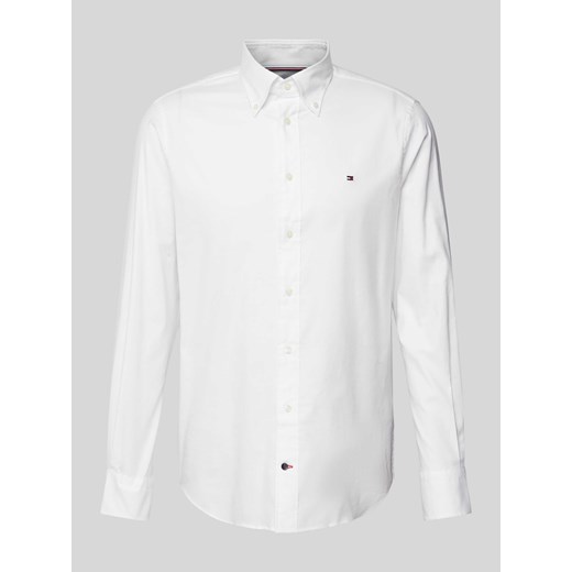 Koszula biznesowa o kroju regular fit z wyhaftowanym logo ze sklepu Peek&Cloppenburg  w kategorii Koszule męskie - zdjęcie 170406681