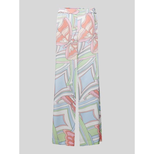 Spodnie ze wzorem z motywem na całej powierzchni model ‘ROSANNE’ ze sklepu Peek&Cloppenburg  w kategorii Spodnie damskie - zdjęcie 170406691
