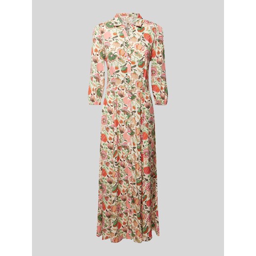 Długa sukienka z wiskozy z kwiatowym wzorem model ‘Sammy’ Soyaconcept XXL Peek&Cloppenburg 