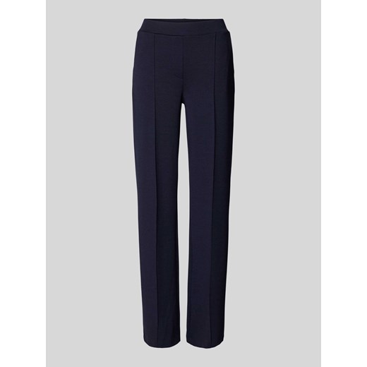 Spodnie materiałowe o kroju regular fit z przyszytym kantem ze sklepu Peek&Cloppenburg  w kategorii Spodnie damskie - zdjęcie 170406834