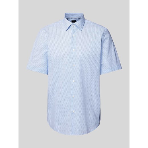 Koszula biznesowa o kroju regular fit ze wzorem na całej powierzchni ze sklepu Peek&Cloppenburg  w kategorii Koszule męskie - zdjęcie 170406870