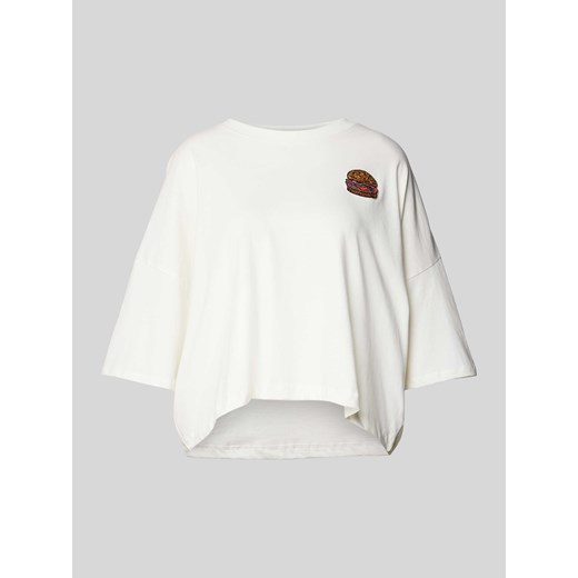 T-shirt o kroju oversized z naszywką z motywem ze sklepu Peek&Cloppenburg  w kategorii Bluzki damskie - zdjęcie 170406884