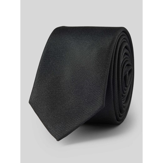 Krawat jedwabny w jednolitym kolorze ze sklepu Peek&Cloppenburg  w kategorii Krawaty - zdjęcie 170407081