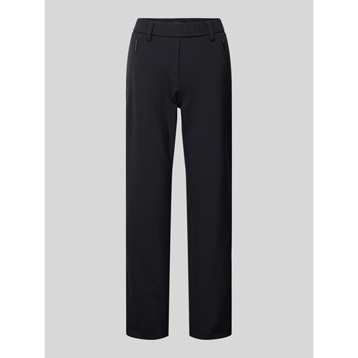 Spodnie o kroju regular fit z elastycznym pasem model ‘Zene’ ze sklepu Peek&Cloppenburg  w kategorii Spodnie damskie - zdjęcie 170407241