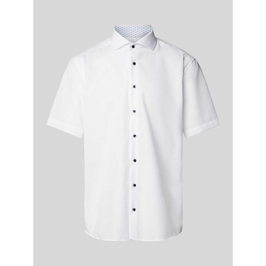 Koszula biznesowa o kroju modern fit w jednolitym kolorze Eterna 43 Peek&Cloppenburg 