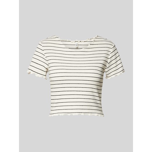 T-shirt krótki ze wzorem w paski model ‘ANITS’ ze sklepu Peek&Cloppenburg  w kategorii Bluzki damskie - zdjęcie 170407473