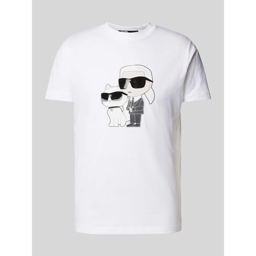 T-shirt z nadrukiem z motywem i logo ze sklepu Peek&Cloppenburg  w kategorii T-shirty męskie - zdjęcie 170407832