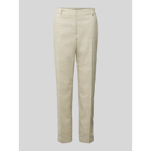 Spodnie materiałowe o kroju regular fit ze wzorem w kratę ze sklepu Peek&Cloppenburg  w kategorii Spodnie damskie - zdjęcie 170407860