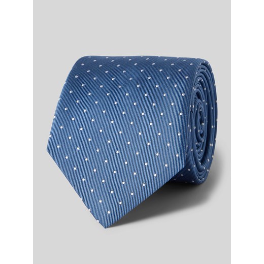 Krawat jedwabny ze wzorem na całej powierzchni ze sklepu Peek&Cloppenburg  w kategorii Krawaty - zdjęcie 170407883