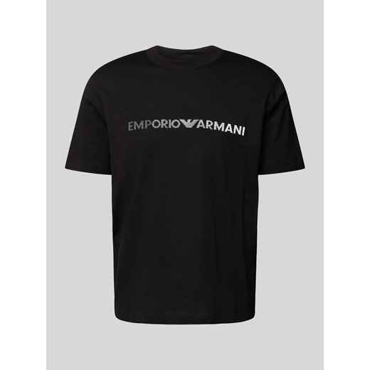 T-shirt z wyhaftowanym logo Emporio Armani XL Peek&Cloppenburg 