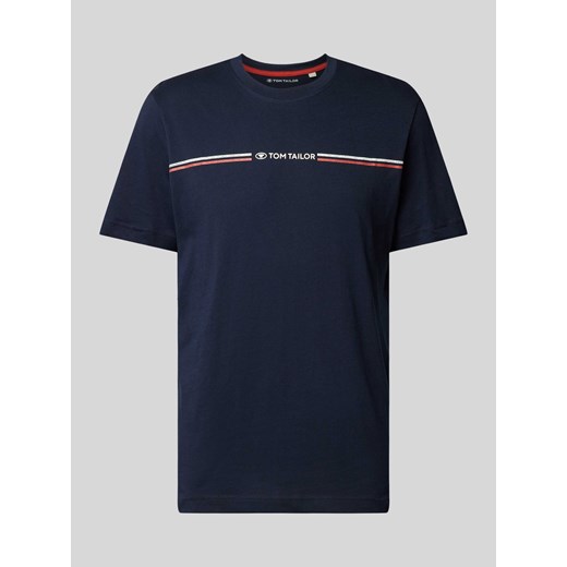 T-shirt z nadrukiem z logo ze sklepu Peek&Cloppenburg  w kategorii T-shirty męskie - zdjęcie 170408273