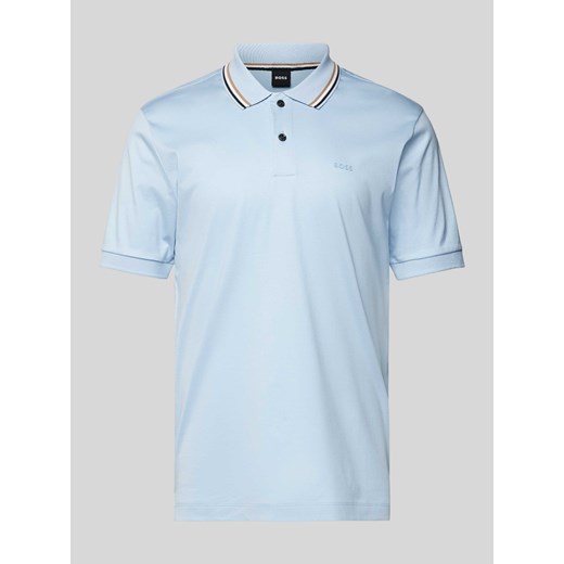 Koszulka polo o kroju slim fit z krótką listwą guzikową ze sklepu Peek&Cloppenburg  w kategorii T-shirty męskie - zdjęcie 170408423