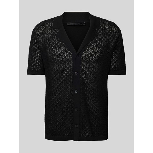Koszula casualowa o kroju regular fit z ażurowym wzorem model ‘Ray’ ze sklepu Peek&Cloppenburg  w kategorii Koszule męskie - zdjęcie 170408500
