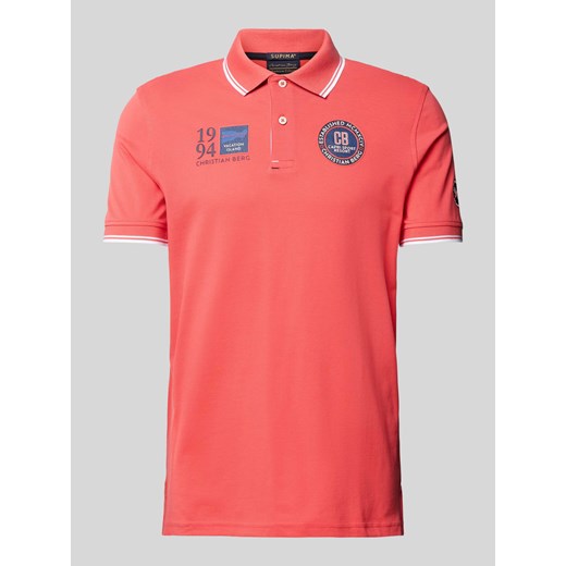 Koszulka polo o kroju regular fit z naszywkami z logo ze sklepu Peek&Cloppenburg  w kategorii T-shirty męskie - zdjęcie 170408784