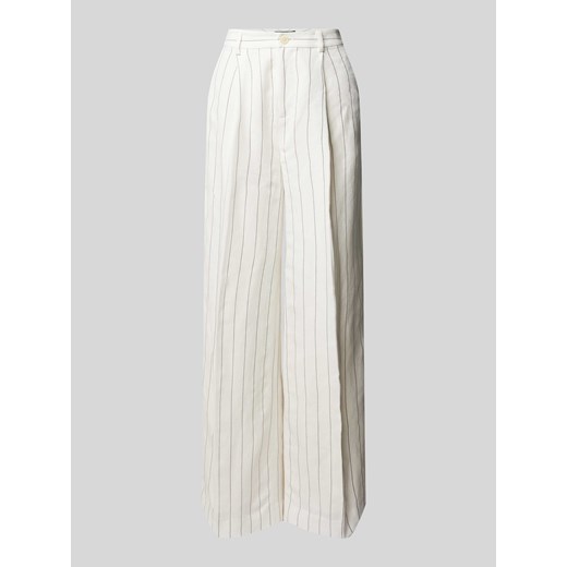 Spodnie z przyszytymi zakładkami w pasie model ‘KIRAHN’ ze sklepu Peek&Cloppenburg  w kategorii Spodnie damskie - zdjęcie 170409032