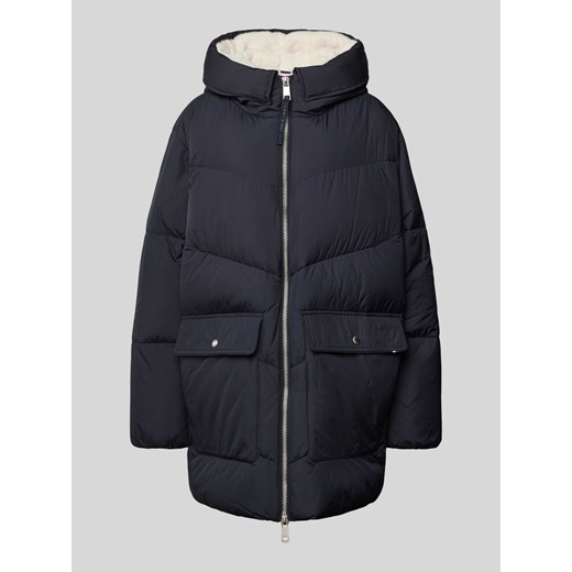 Płaszcz pikowany z kapturem model ‘SORONA’ ze sklepu Peek&Cloppenburg  w kategorii Płaszcze damskie - zdjęcie 170409250