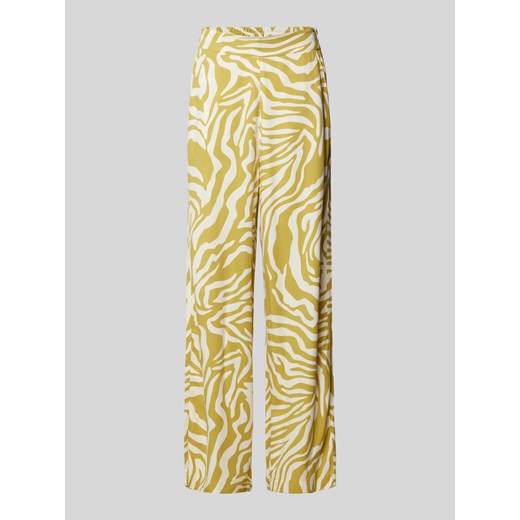 Spodnie materiałowe o luźnym kroju z nadrukiem na całej powierzchni model ‘Lilby’ ze sklepu Peek&Cloppenburg  w kategorii Spodnie damskie - zdjęcie 170409273