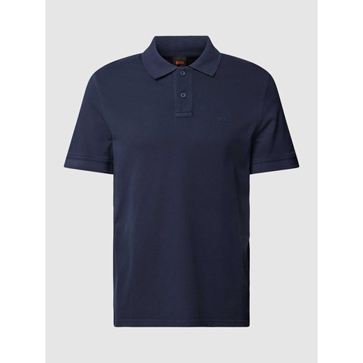 Koszulka polo o kroju slim fit z krótką listwą guzikową model ‘Prime’ ze sklepu Peek&Cloppenburg  w kategorii T-shirty męskie - zdjęcie 170409370