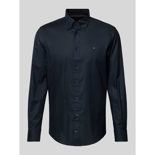 Koszula biznesowa o kroju regular fit z wyhaftowanym logo ze sklepu Peek&Cloppenburg  w kategorii Koszule męskie - zdjęcie 170409372