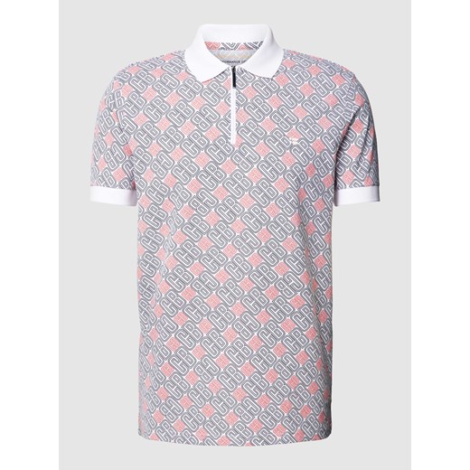 Koszulka polo z kroju regular fit z nadrukiem z logo na całej powierzchni ze sklepu Peek&Cloppenburg  w kategorii T-shirty męskie - zdjęcie 170409401