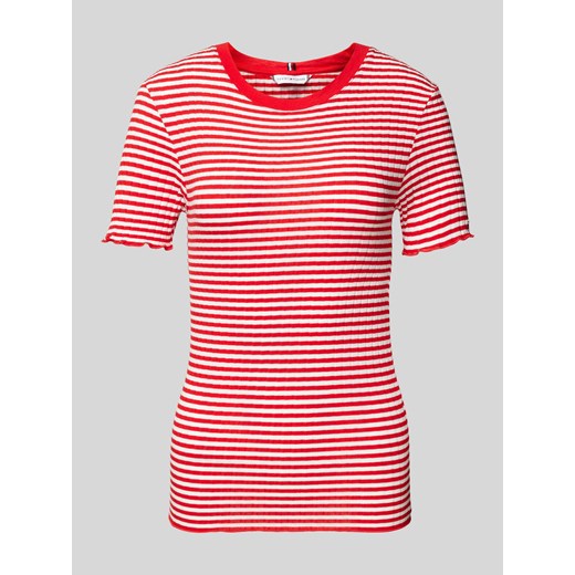 T-shirt o kroju slim fit z wzorem w paski ze sklepu Peek&Cloppenburg  w kategorii Bluzki damskie - zdjęcie 170409513