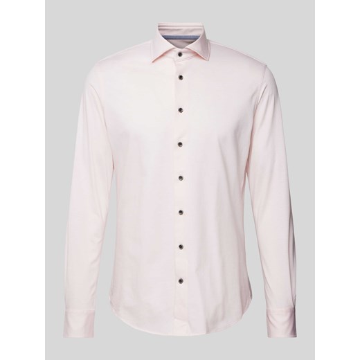 Koszula biznesowa o kroju slim fit z kołnierzykiem typu cutaway ze sklepu Peek&Cloppenburg  w kategorii Koszule męskie - zdjęcie 170409551