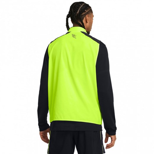 Męska kamizelka do biegania Under Armour UA Run Anywhere Vest - zielona ze sklepu Sportstylestory.com w kategorii Kurtki męskie - zdjęcie 170410852