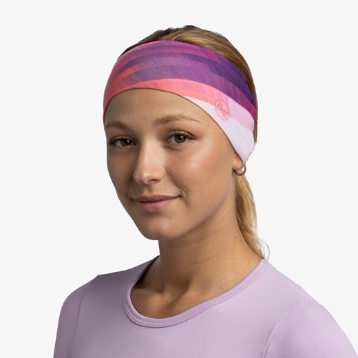 Opaska na głowę uniseks Buff CoolNet UV Ellipse Headband - fioletowa ze sklepu Sportstylestory.com w kategorii Opaski damskie - zdjęcie 170411133