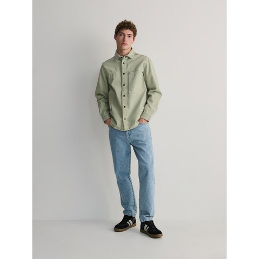 Reserved - Koszula comfort fit - beżowy ze sklepu Reserved w kategorii Koszule męskie - zdjęcie 170411764