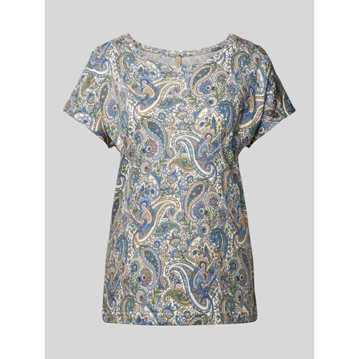 T-shirt ze wzorem paisley model ‘Felicity’ ze sklepu Peek&Cloppenburg  w kategorii Bluzki damskie - zdjęcie 170413360