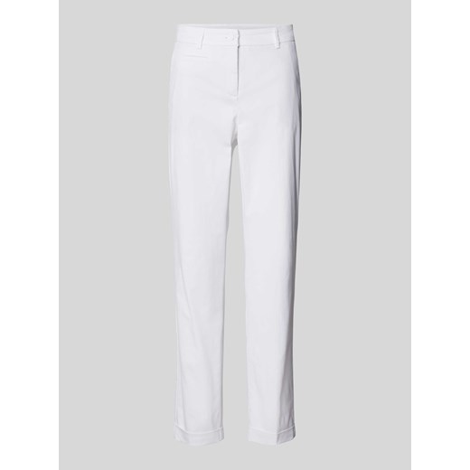 Spodnie o kroju slim fit z zapięciem na guzik model ‘STELLA’ ze sklepu Peek&Cloppenburg  w kategorii Spodnie damskie - zdjęcie 170413361