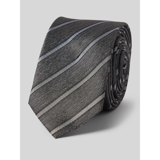 Krawat jedwabny ze wzorem w paski (5 cm) ze sklepu Peek&Cloppenburg  w kategorii Krawaty - zdjęcie 170413382