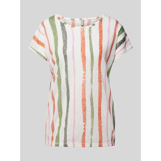 T-shirt ze wzorem w paski model ‘Aretha’ ze sklepu Peek&Cloppenburg  w kategorii Bluzki damskie - zdjęcie 170413651