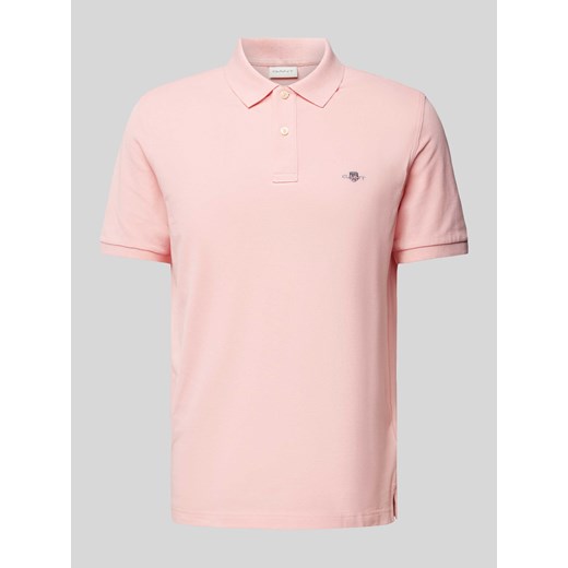 Koszulka polo o kroju regular fit z wyhaftowanym logo model ‘SHIELD’ ze sklepu Peek&Cloppenburg  w kategorii T-shirty męskie - zdjęcie 170413690