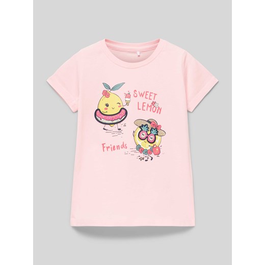 T-shirt z nadrukowanym motywem model ‘DINAS’ ze sklepu Peek&Cloppenburg  w kategorii Bluzki dziewczęce - zdjęcie 170413724