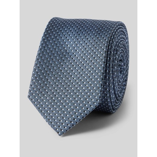 Krawat z jedwabiu ze wzorem na całej powierzchni (5 cm) ze sklepu Peek&Cloppenburg  w kategorii Krawaty - zdjęcie 170413774