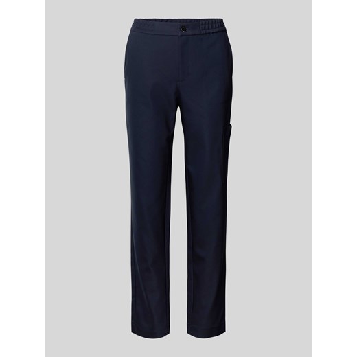 Spodnie o kroju regular fit z elastycznym pasem ze sklepu Peek&Cloppenburg  w kategorii Spodnie damskie - zdjęcie 170413840