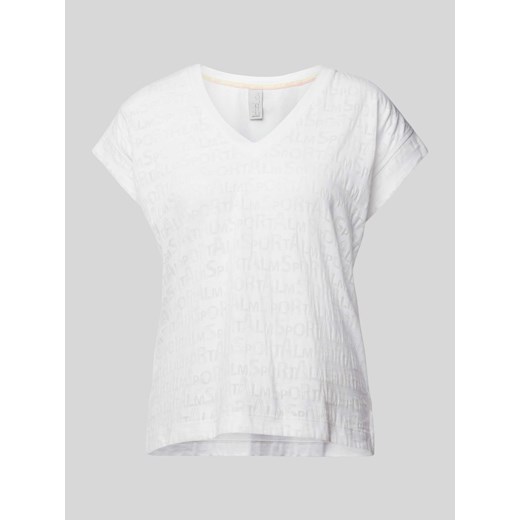 T-shirt z dekoltem w serek model ‘ULLI EHRLICH’ ze sklepu Peek&Cloppenburg  w kategorii Bluzki damskie - zdjęcie 170413944