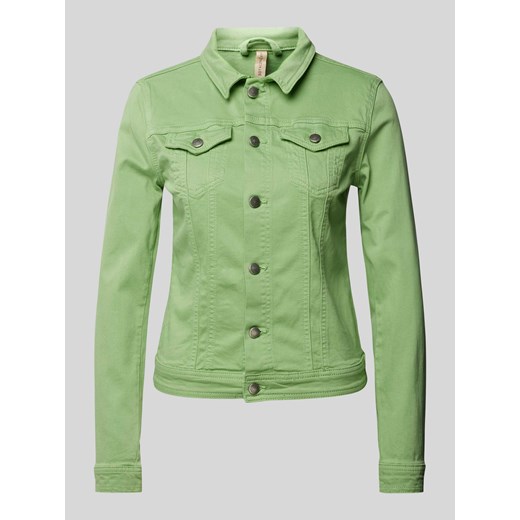 Kurtka jeansowa z kieszeniami z patką na piersi model ‘Erna’ ze sklepu Peek&Cloppenburg  w kategorii Kurtki damskie - zdjęcie 170414013