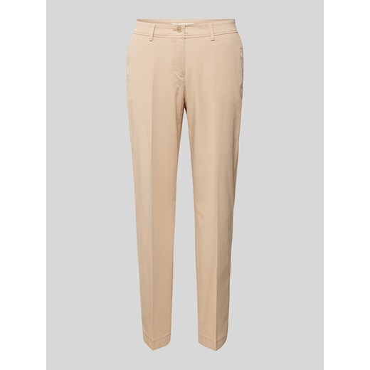 Spodnie materiałowe o kroju slim fit w kant model ‘STYLE.MARON’ ze sklepu Peek&Cloppenburg  w kategorii Spodnie damskie - zdjęcie 170414171